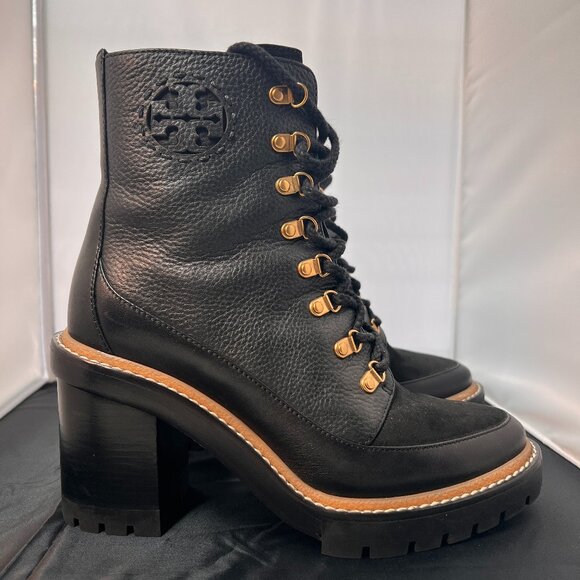 Tory Burch Shoes - Tory Burch Miller mixed material lug sole bootie size 8.5